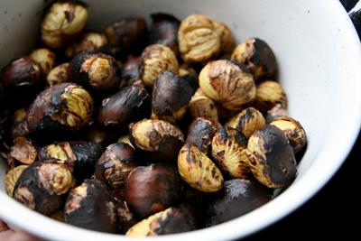 Roasted Sweet Chestnuts - tasty!