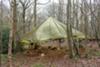 Parachute Shelter - plenty of space to work and even light a fire